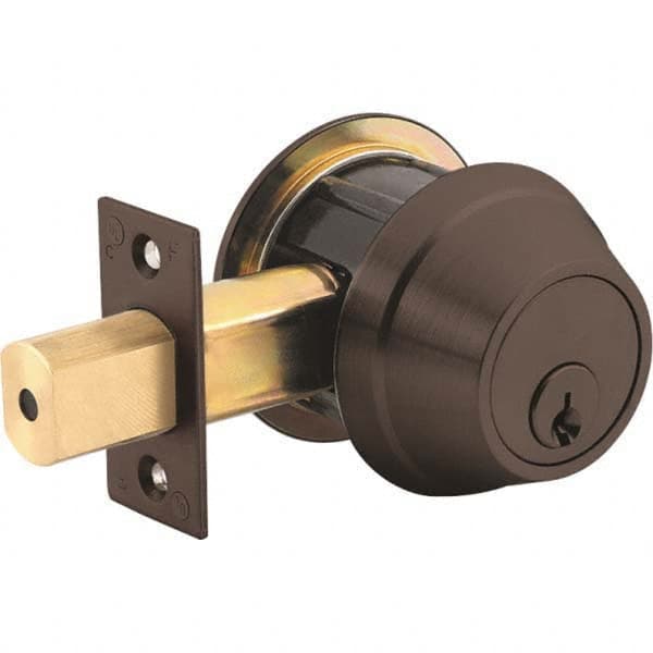 Stanley - 6 Pin Less Cylinder Single Cylinder Deadbolt - Americas Industrial Supply
