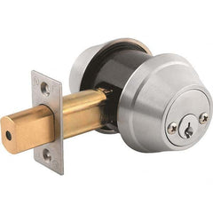 Stanley - 6 Pin Less Cylinder Double Cylinder Deadbolt - Americas Industrial Supply