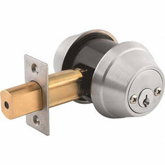 Stanley - 6 Pin Less Cylinder Double Cylinder Deadbolt - Americas Industrial Supply