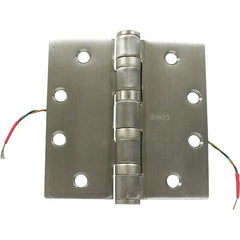 Stanley - 4-1/2" Long x 4-1/2" Wide Grade 1 304 Stainless Steel Full Mortise Ball Bearing Commercial Hinge - Americas Industrial Supply