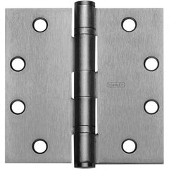 Stanley - 4" Long x 4" Wide Grade 1 Bronze Full Mortise Ball Bearing Commercial Hinge - Americas Industrial Supply