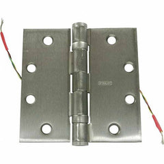 Stanley - 4-1/2" Long x 4-1/2" Wide Grade 1 304 Stainless Steel Full Mortise Ball Bearing Commercial Hinge - Americas Industrial Supply