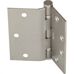 Stanley - 5" Long x 5" Wide Grade 1 Steel Half Surface Commercial Hinge - Americas Industrial Supply
