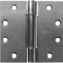 Stanley - 4-1/2" Long x 4-1/2" Wide Grade 1 Steel Full Mortise Ball Bearing Commercial Hinge - Americas Industrial Supply