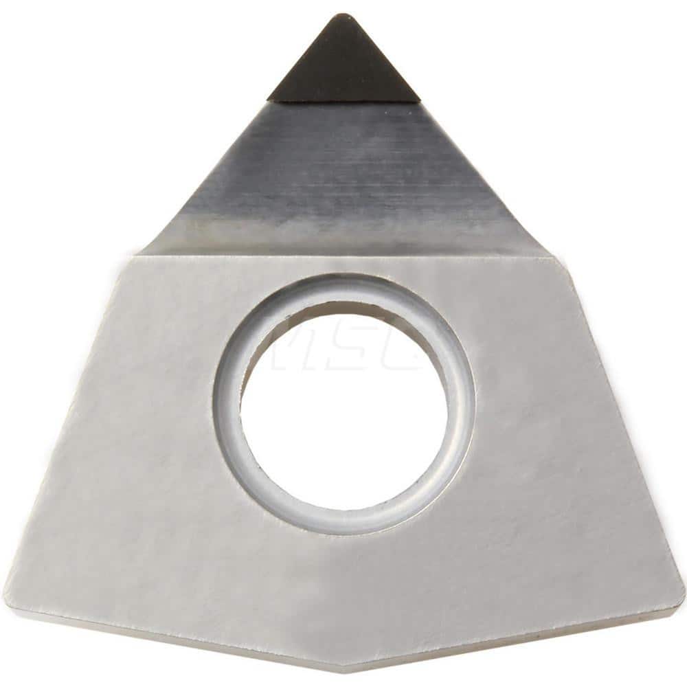 Kyocera WNMM 432MSE KPD010 Grade PCD, 0 Degree, Trigon, Negative Rake Angle, Neutral Turning Insert for Continuous and Finishing-Medium in (N) Non-Ferrous Metals, (S) Titanium Alloy