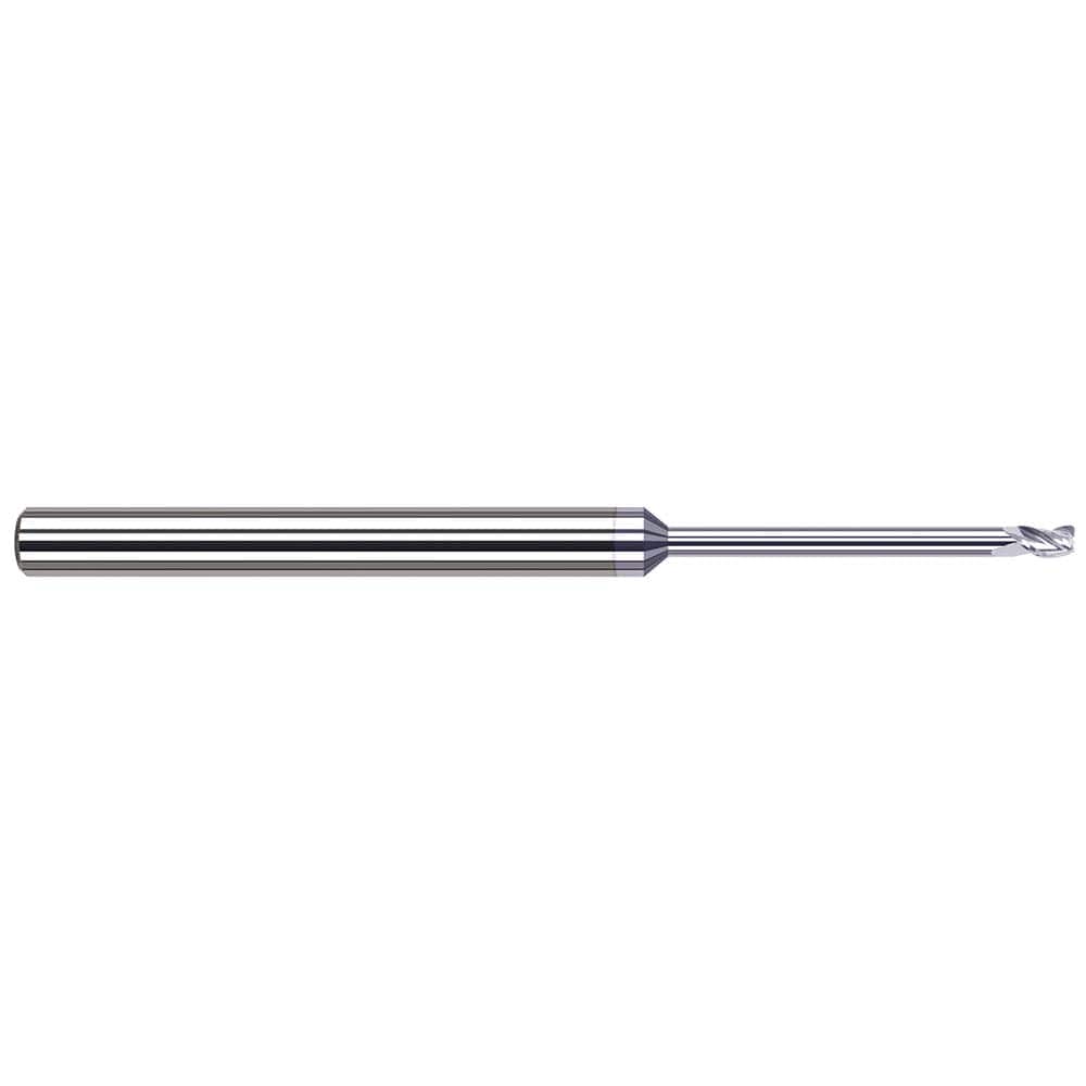 Harvey Tool - Corner Radius & Corner Chamfer End Mills; Mill Diameter (mm): 1.20 ; Mill Diameter (Inch): 3/64 ; Mill Diameter (Decimal Inch): 0.0470 ; End Type: Corner Radius ; Corner Radius (Decimal Inch): 0.0030 ; Number of Flutes: 3 - Exact Industrial Supply