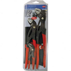 Knipex - Plier Sets Set Type: Tongue & Groove Pliers Number of Pieces: 3 - Americas Industrial Supply