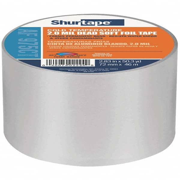 Shurtape - AF 975CT Cold Temperature Aluminum Foil Tape - Americas Industrial Supply