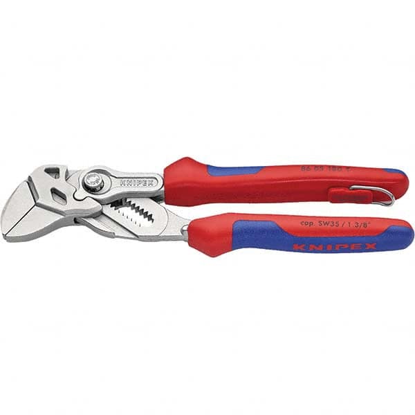 Knipex - Tongue & Groove Pliers Type: Pipe Wrench Pliers Overall Length Range: 6" - 8.9" - Americas Industrial Supply