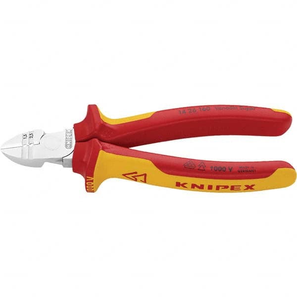 Knipex - Cutting Pliers Type: Diagonal Cutter w/Stripper Insulated: Insulated - Americas Industrial Supply