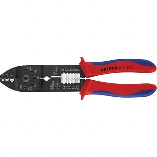 Knipex - Crimpers Type: Crimping Pliers Capacity: M2.6; M3; M3.5; M4; M5 - Americas Industrial Supply