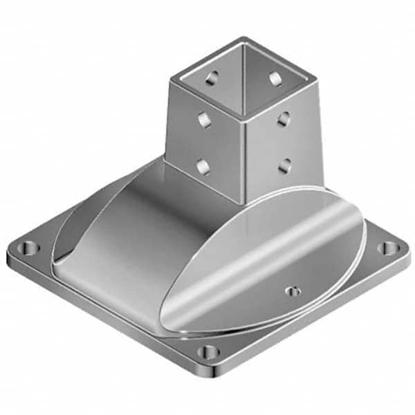 FATH - 150.11mm Wide, 3.94" High, Floor Mount Base Plates - Americas Industrial Supply