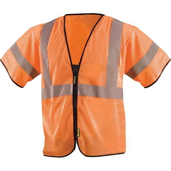 OccuNomix - Size 2X/3XL HI-Vis Orange Mesh General Purpose High Visibility Vest - Americas Industrial Supply