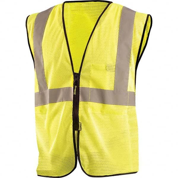 OccuNomix - Size 4X/5X L Hi-Vis Yellow Mesh General Purpose High Visibility Vest - Americas Industrial Supply