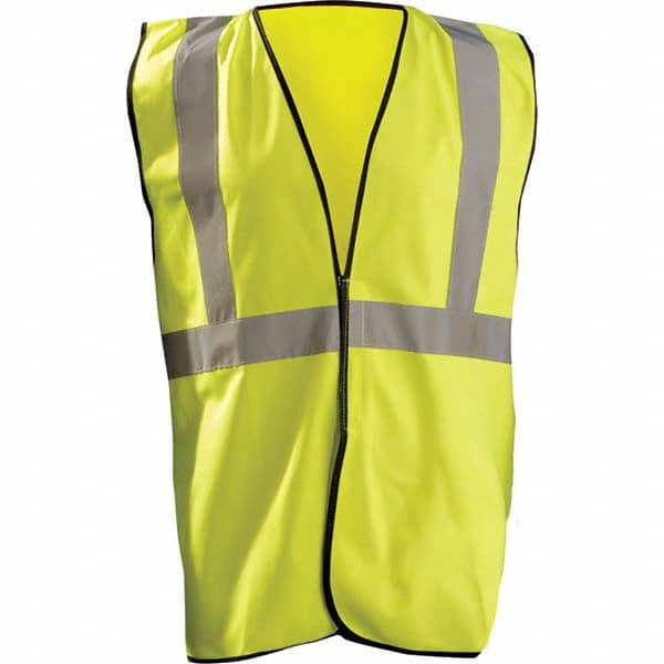 OccuNomix - Size S/M Hi-Vis Yellow Solid General Purpose High Visibility Vest - Americas Industrial Supply