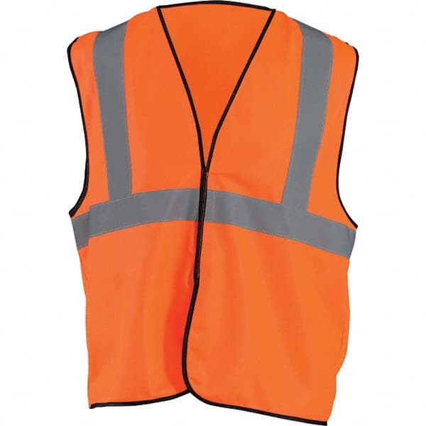 OccuNomix - Size 4X/5X L HI-Vis Orange Solid General Purpose High Visibility Vest - Americas Industrial Supply