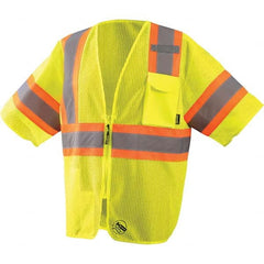 OccuNomix - Size S Hi-Vis Yellow Mesh General Purpose High Visibility Vest - Americas Industrial Supply