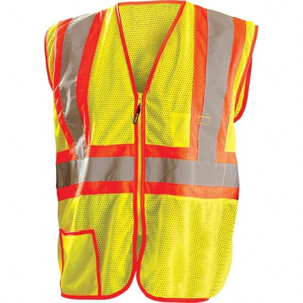 OccuNomix - Size S Hi-Vis Yellow Mesh General Purpose High Visibility Vest - Americas Industrial Supply