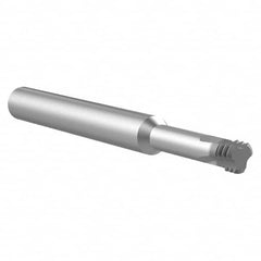 Helical Flute Thread Mill: #8-36, Internal & External, 3 Flute, Solid Carbide 36 TPI, AM210 Coated