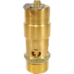 1-1/4″ Inlet, ASME Safety Valve MNPT Ends, 250 Max psi, Brass