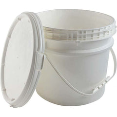 Dynalon Labware - 1 6-Piece 3.5 Gal 10.87" High, High-Density Polyethylene Round White Single Pail - Americas Industrial Supply