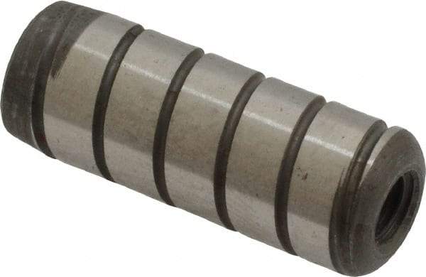 Holo-Krome - 3/8" Diam x 1" Pin Length 4000 Alloy Steel Pull Out Dowel Pin - Black Luster Finish, C 47-58 & C 60 (Surface) Hardness, 1 Beveled & 1 Threaded End - Americas Industrial Supply