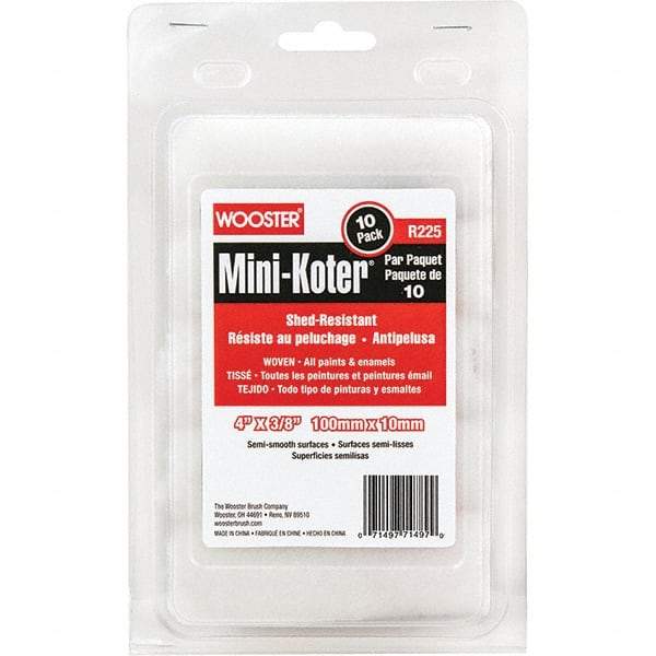 Wooster Brush - Paint Roller Covers   Type: Mini Roller    Nap Size (Inch): 3/8 - Americas Industrial Supply