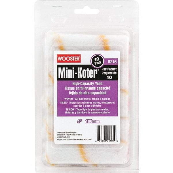 Wooster Brush - Paint Roller Covers   Type: Mini Roller    Nap Size (Inch): 0 - Americas Industrial Supply