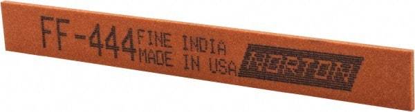 Norton - 4" Long x 1/2" Wide x 1/16" Thick, Aluminum Oxide Sharpening Stone - Taper, Fine Grade - Americas Industrial Supply