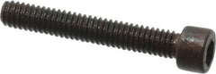 Made in USA - #1-72 UNF Hex Socket Drive, Socket Cap Screw - Alloy Steel, Black Oxide Finish, Fully Threaded, 1/2" Length Under Head - Americas Industrial Supply