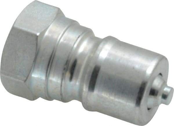 Parker - 3/8 NPTF Steel Hydraulic Hose Female Pipe Thread Nipple - 4,000 psi - Americas Industrial Supply