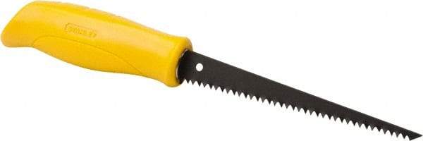 Stanley - 6-1/4" Steel Blade Drywall Saw - High Impact Polypropylene Handle, Textured, Slip Resistant Grip, 11-1/4" OAL - Americas Industrial Supply