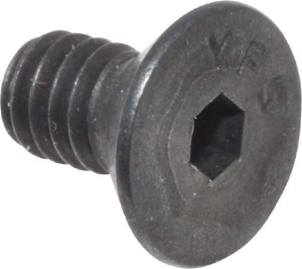 Value Collection - #8-32 UNC Hex Socket Drive, Flat Screw - Alloy Steel, Black Oxide Finish, Fully Threaded, 5/16" OAL - Americas Industrial Supply