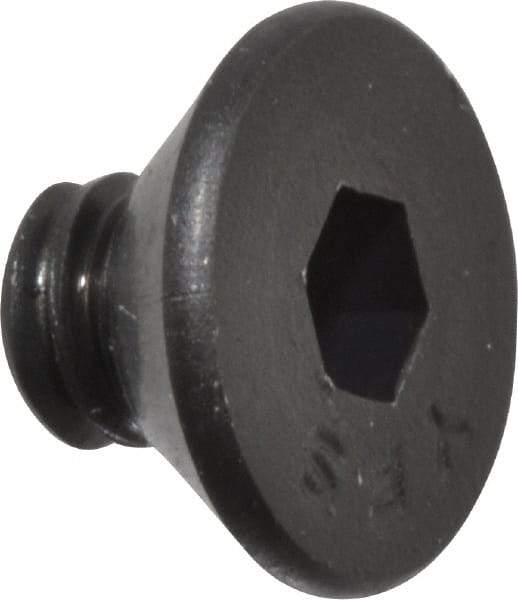 Value Collection - #10-24 UNC Hex Socket Drive, Flat Screw - Alloy Steel, Black Oxide Finish, Fully Threaded, 1/4" OAL - Americas Industrial Supply