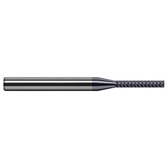 Variable Helix End Mills for Free Machining Steels - Finishers - 0.0500″ Cutter Diameter × 0.1500″ Length of Cut Carbide Square End Mill Finisher for Free Machining Steels, 5 Flutes, AlTiN Coated