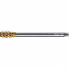 Walter-Prototyp - M10x1.50 ~DIN 376 XL 6HX 9.370 Thread Limit Semi-Bottoming Thread Forming Tap - Powdered Metal High Speed Steel, TiN Finish, 200mm OAL, 15mm Thread Length, Right Hand Thread, Series TC420 - Americas Industrial Supply