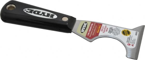 Hyde Tools - 2-1/2" Wide Carbon Steel Taping Knife - Stiff, Nylon Handle, 7-1/4" OAL - Americas Industrial Supply