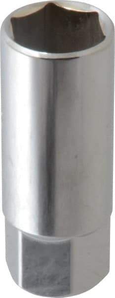 Proto - 13/16", 1/2" Drive, Spark Plug Hand Socket - 6 Points, 2-47/64" OAL, Chrome Finish - Americas Industrial Supply