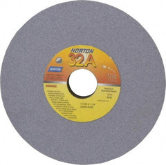 Norton - 7" Diam x 1-1/4" Hole x 3/4" Thick, K Hardness, 80 Grit Surface Grinding Wheel - Aluminum Oxide, Medium Grade, 3,600 Max RPM, Vitrified Bond - Americas Industrial Supply