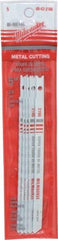 Milwaukee Tool - 5" Long, 24 Teeth per Inch, Bi-Metal Jig Saw Blade - Toothed Edge, 0.2813" Wide x 0.055" Thick, U-Shank - Americas Industrial Supply