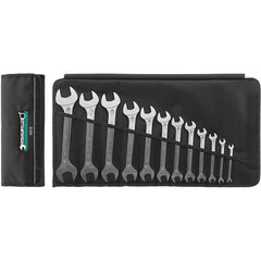 Wrench Sets; Set Type: Double Open Ended Wrench; System Of Measurement: Metric; Container Type: Wallet; Roll; Wrench Size: 8x9  to 17x19 mm; Material: Alloy Steel; Chrome; Finish: Chrome-Plated; Overall Length: 11.4174 in; Non-sparking: No; Corrosion-resi