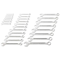 Wrench Sets; Set Type: Combination Wrench; System Of Measurement: Metric; Container Type: Carton; Wrench Size: 7 to 24 mm; Material: Alloy Steel; Chrome; Finish: Chrome-Plated; Overall Length: 11.0237 in; Non-sparking: No; Corrosion-resistant: No; Ratchet