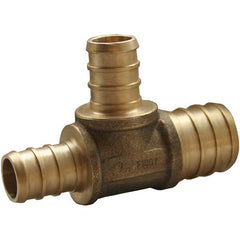 Jones Stephens - Brass & Chrome Pipe Fittings Type: Tee Fitting Size: 3/4 x 3/4 x 1/2 - Americas Industrial Supply