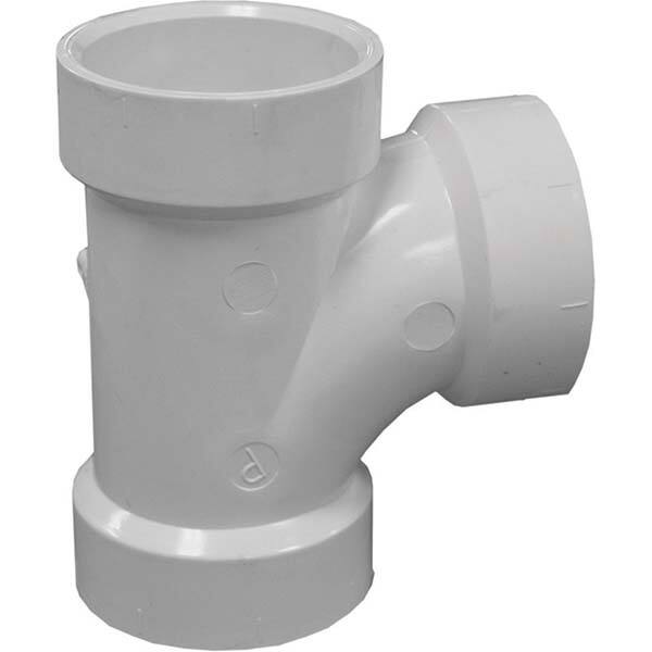 Jones Stephens - Drain, Waste & Vent Pipe Fittings Type: Sanitary Tee Fitting Size: 6 (Inch) - Americas Industrial Supply