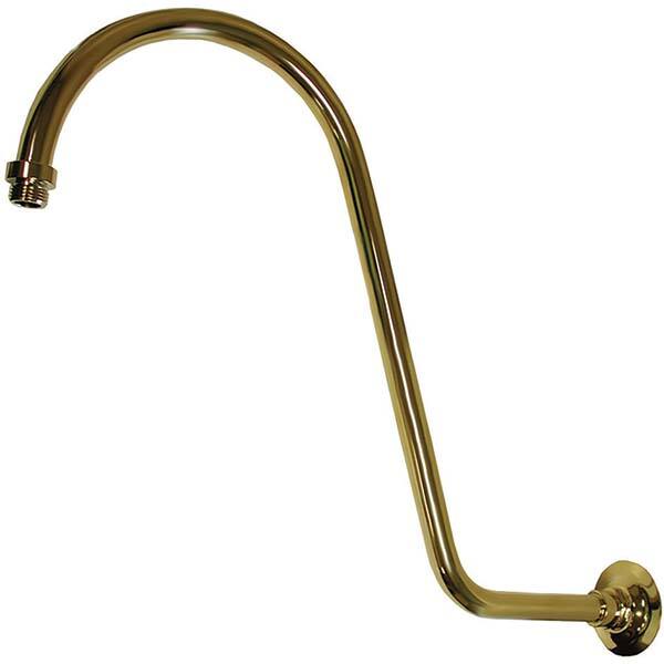 Jones Stephens - Shower Supports & Kits Type: S-Shaped Shower Arm Length (Inch): 18 - Americas Industrial Supply