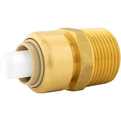 Jones Stephens - Metal Push-To-Connect Tube Fittings Type: Adapter Tube Outside Diameter (Inch): 1/2 - Americas Industrial Supply