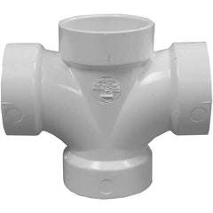 Jones Stephens - Drain, Waste & Vent Pipe Fittings Type: Double Sanitary Tee Fitting Size: 3 x 3 x 1-1/2 x 1-1/2 (Inch) - Americas Industrial Supply