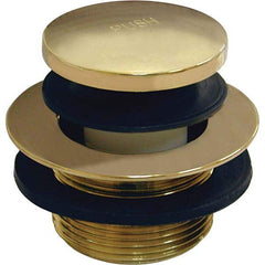 Jones Stephens - Shower Heads & Accessories Type: Bath Drain Finish/Coating: Polished Brass - Americas Industrial Supply