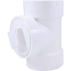 Jones Stephens - Drain, Waste & Vent Pipe Fittings Type: Cleanout Test Tee w/Cleanout Plug Fitting Size: 4 (Inch) - Americas Industrial Supply