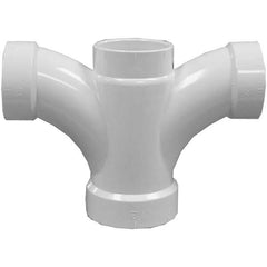 Jones Stephens - Drain, Waste & Vent Pipe Fittings Type: Double Fixture Tee Fitting Size: 2 x 1-1/2 x 1-1/2 x 1-1/2 (Inch) - Americas Industrial Supply